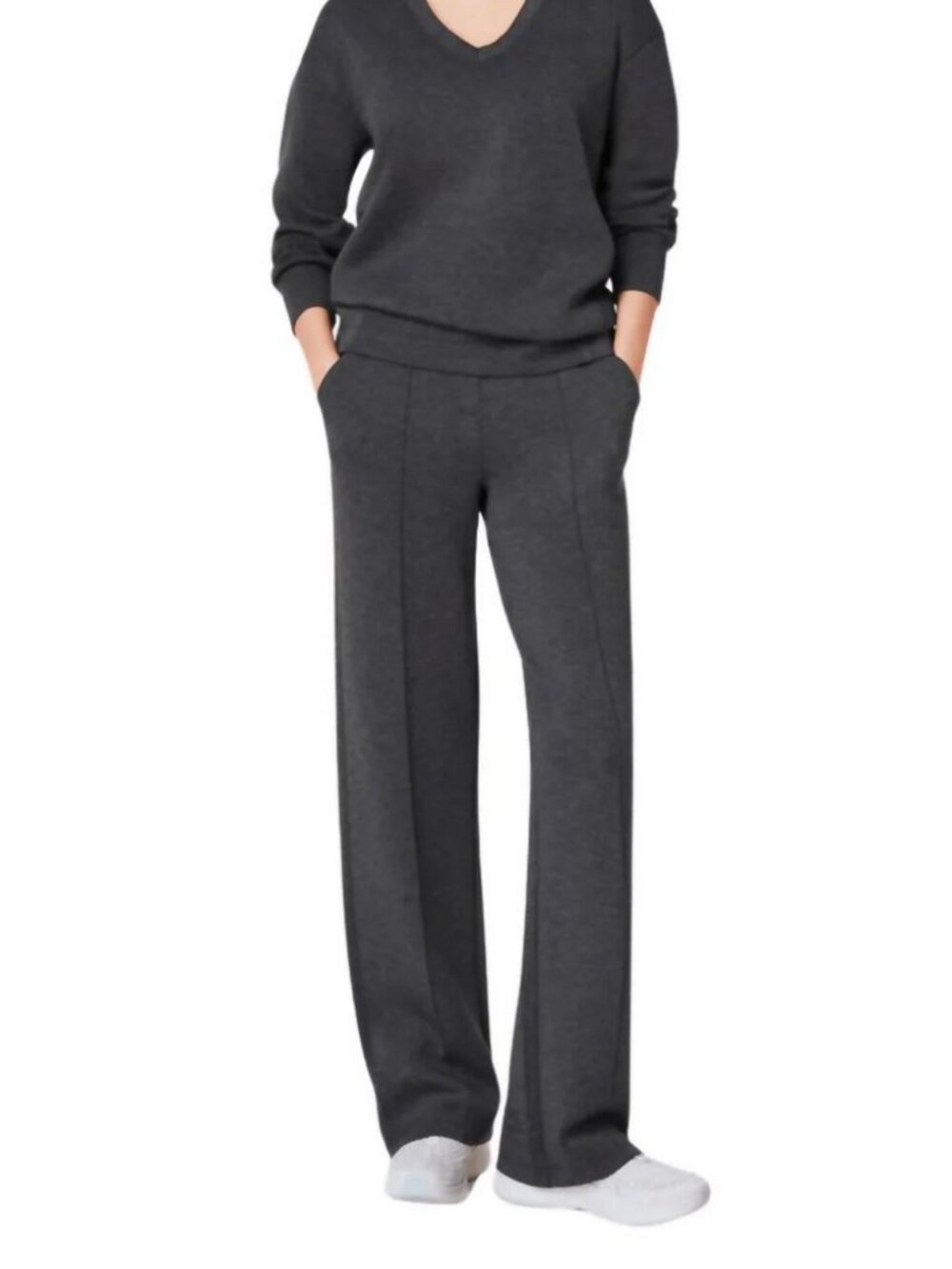 Spanx AirEssentials Pants Brushed Straight Leg - S, Gray